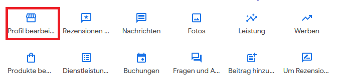 Google My Business Profil bearbeiten