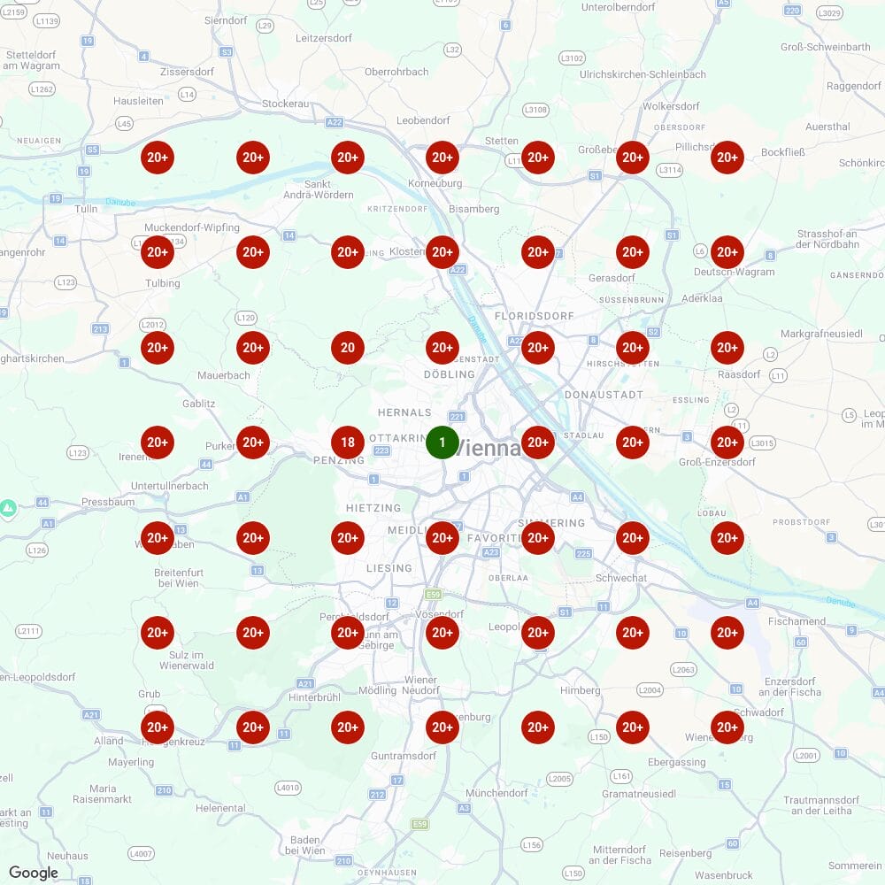 Ranking-Karte vorher: Hypnose Wien