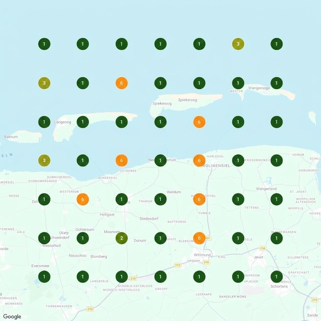 Ranking-Karte nachher: Ferienwohnung Neuharlingersiel