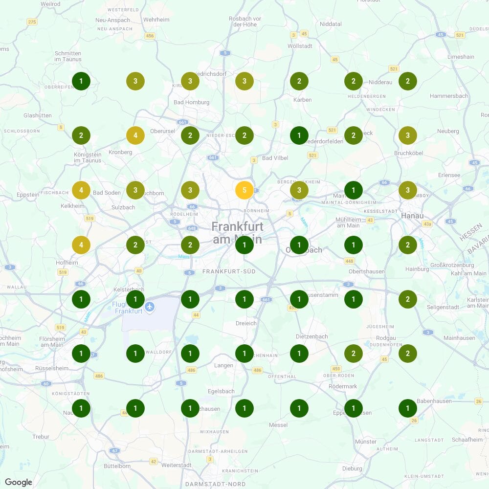 Ranking-Karte nachher: Keramik bemalen Frankfurt