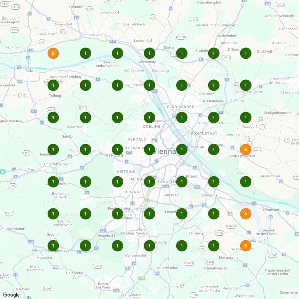 Ranking-Karte nachher: Hypnose Wien